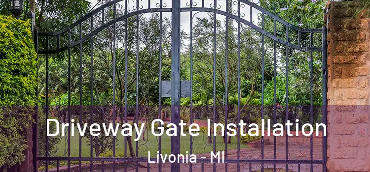 Driveway Gate Installation Livonia - MI